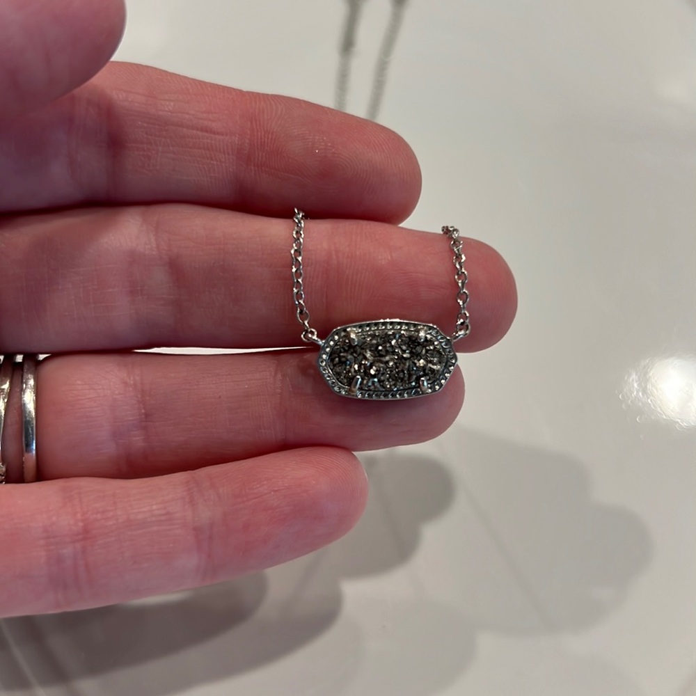 Kendra Scott necklace druzy Elisa pendant